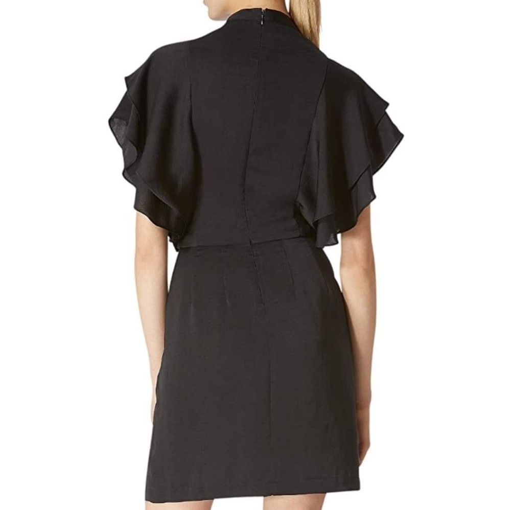 Avec less filles ruffled sleeve mini dress
